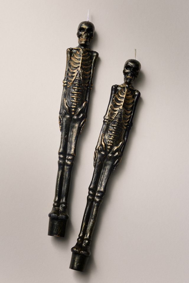 Skeleton Taper Candles, Set of 2 #1