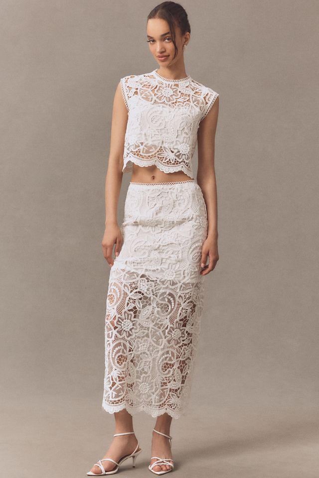 Sabina Musayev Rhodes Lace Crop Top #2