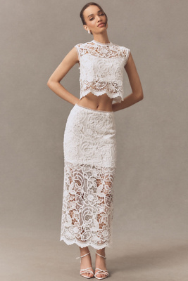 Sabina Musayev Lyon Lace Maxi Skirt | Anthropologie