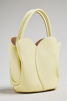 Melie Bianco Tulip Top-handle Crossbody Tote In Yellow