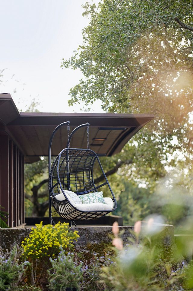 Floral Trellis Outdoor Pillow #1
