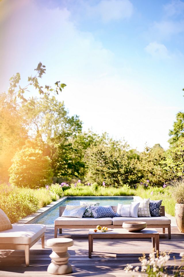 Floral Trellis Outdoor Pillow #3