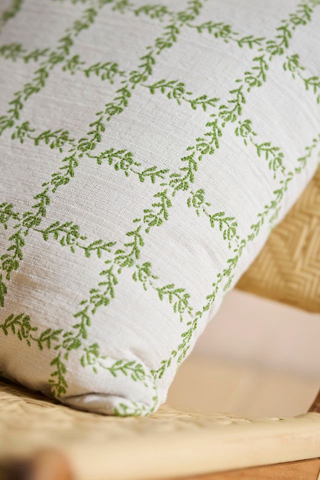 Floral Trellis Outdoor Pillow #2