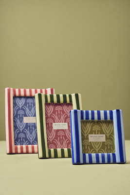 Brooke Striped Picture Frame - Thumbnail 2