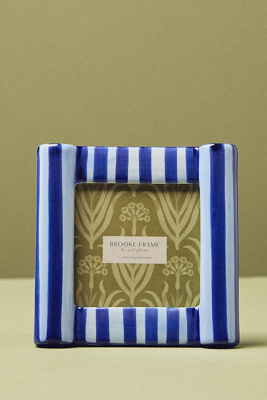 Brooke Striped Picture Frame (Blue)