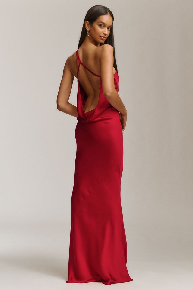 Norma Kamali One-Shoulder Bias Maxi Dress #1