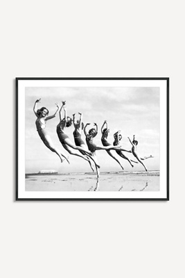 Anthropologie Graceful Line Of Beach Dancers Wall Art