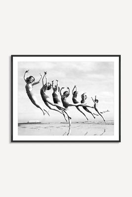 Graceful Line of Beach Dancers Wall Art