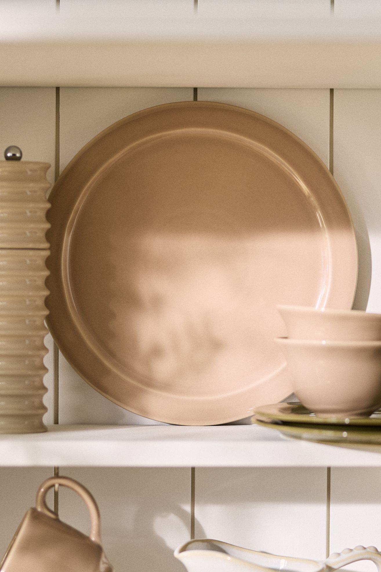 Reeves Portuguese Stoneware Dinner Plates, Set of 4 - Tan, Standard, Set Of 4
