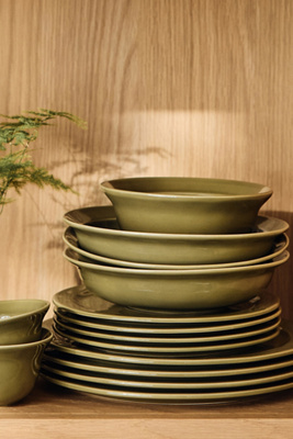 Reeves Portuguese Stoneware Pasta Bowls, Set of 4