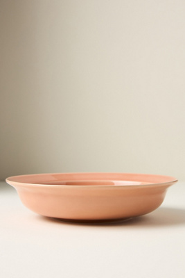 Anthropologie Reeves Portuguese Stoneware Pasta Bowls, Set Of 4 In Pink