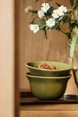 Reeves Portuguese Stoneware Nut Bowls, Set of 4
