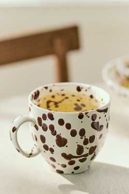 Anthropologie Splatter Portuguese Stoneware Mug