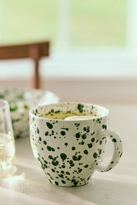 Anthropologie Splatter Portuguese Stoneware Mug