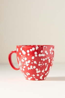 Anthropologie Splatter Portuguese Stoneware Mug