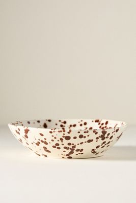 Splatter Portuguese Stoneware Pasta Bowl