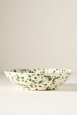 Splatter Portuguese Stoneware Pasta Bowl