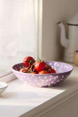 Splatter Portuguese Stoneware Pasta Bowl