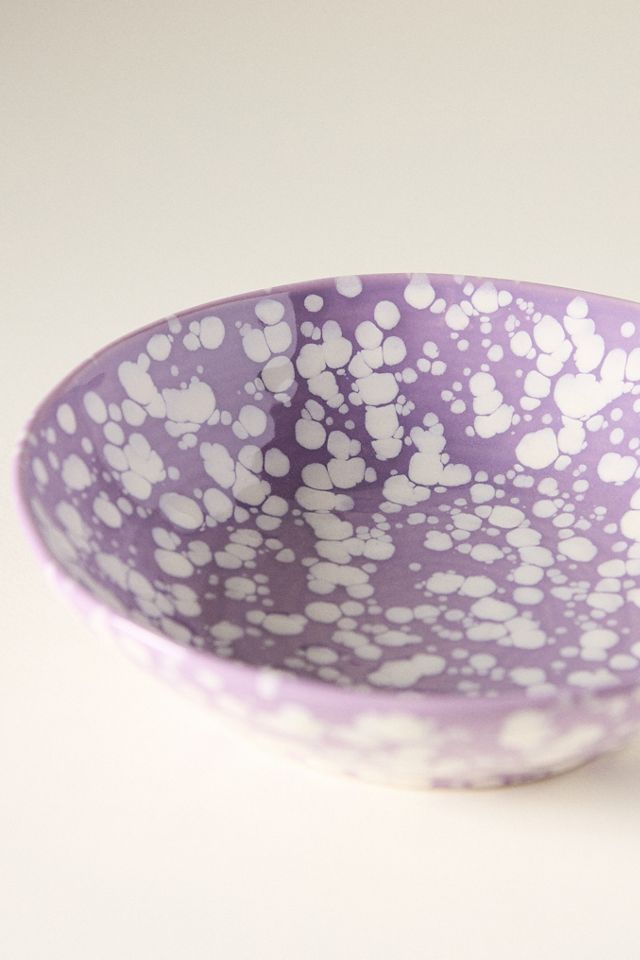 Splatter Portuguese Stoneware Pasta Bowl #2