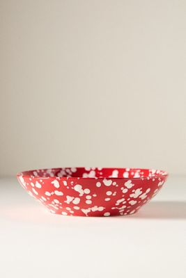 Splatter Portuguese Stoneware Pasta Bowl