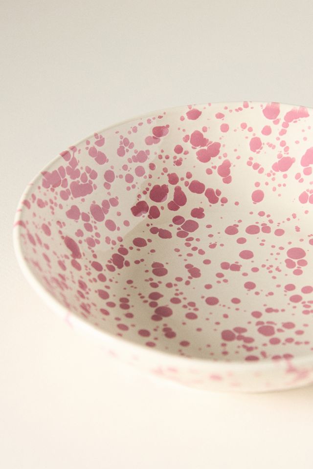 Splatter Portuguese Stoneware Pasta Bowl