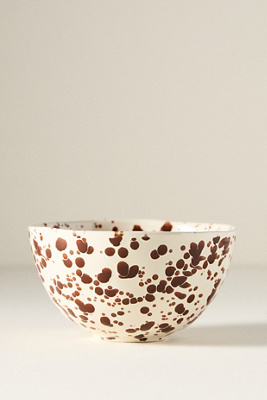 Splatter Portuguese Stoneware Cereal Bowl
