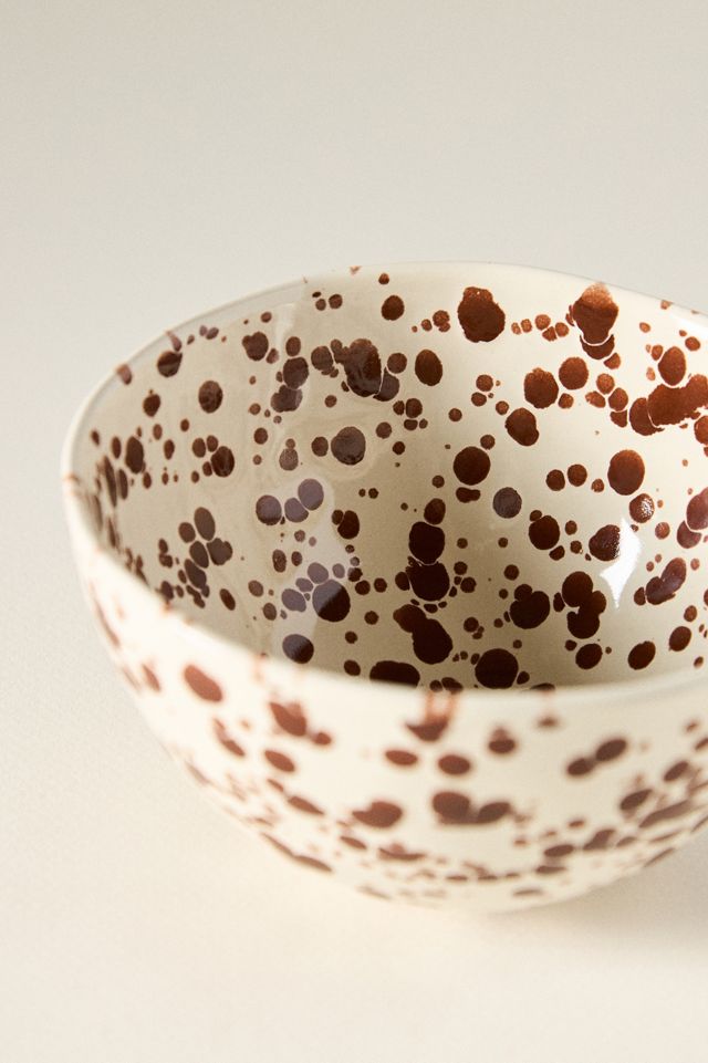 Splatter Portuguese Stoneware Cereal Bowl #3