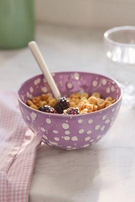 Splatter Portuguese Stoneware Cereal Bowl