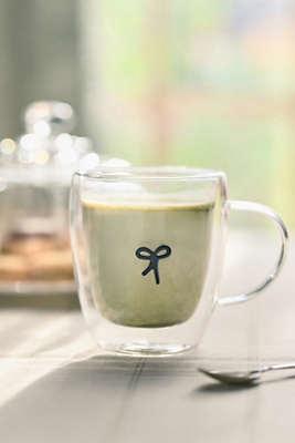 Anthropologie Icon Glass Mug In Transparent