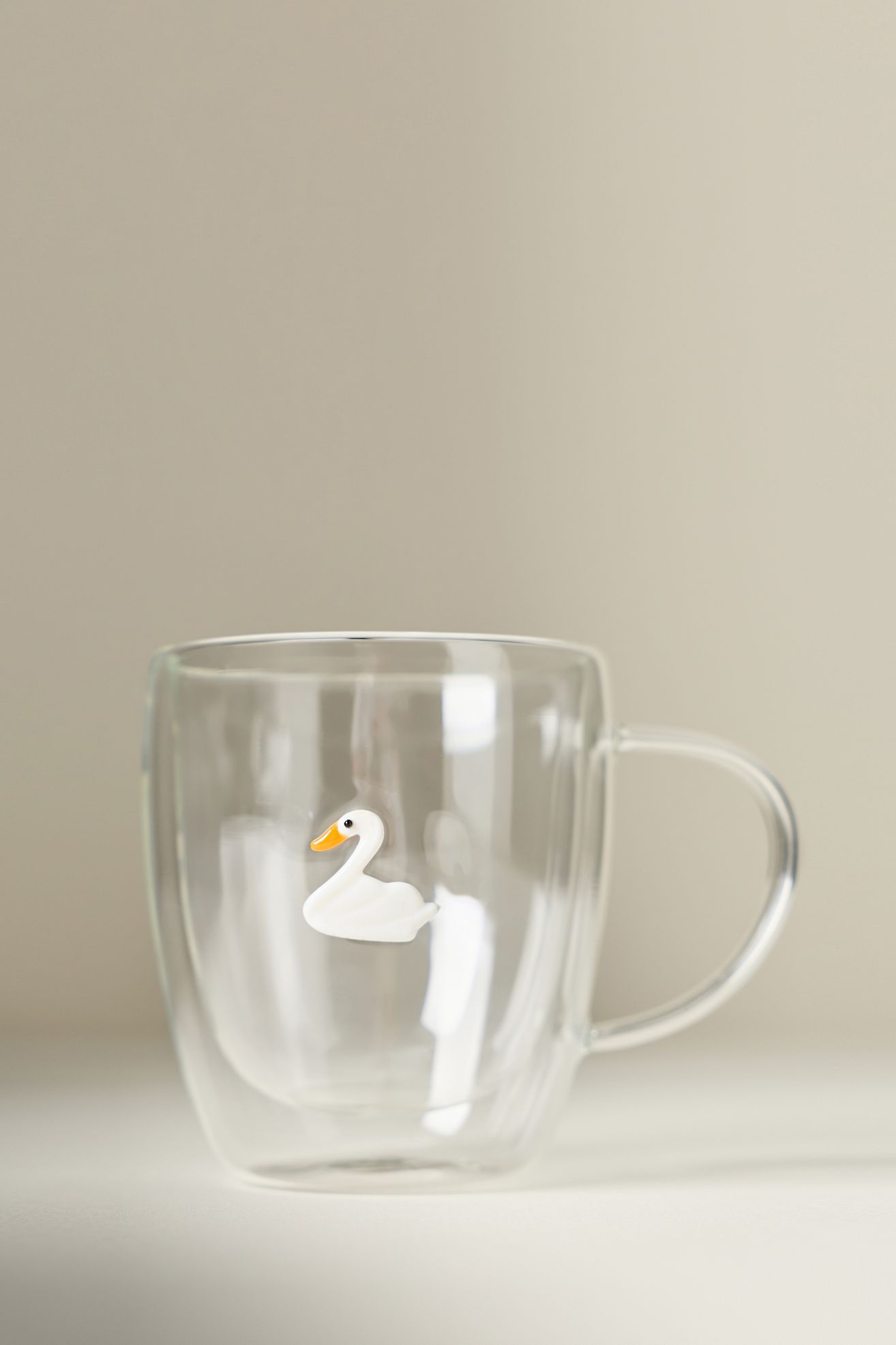 Glass Mug - Swan