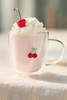 Anthropologie Icon Glass Mug In Transparent