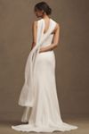 Jenny by Jenny Yoo Perry Crepe Strapless Column Wedding Gown