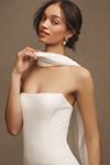 Jenny by Jenny Yoo Perry Crepe Strapless Column Wedding Gown