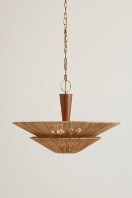 Condesa Woven Jute Pendant Light