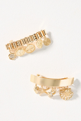 Metal Charm Barrettes, Set of 2 product page