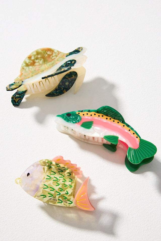Fish Claw Clips, Set of 3 #1