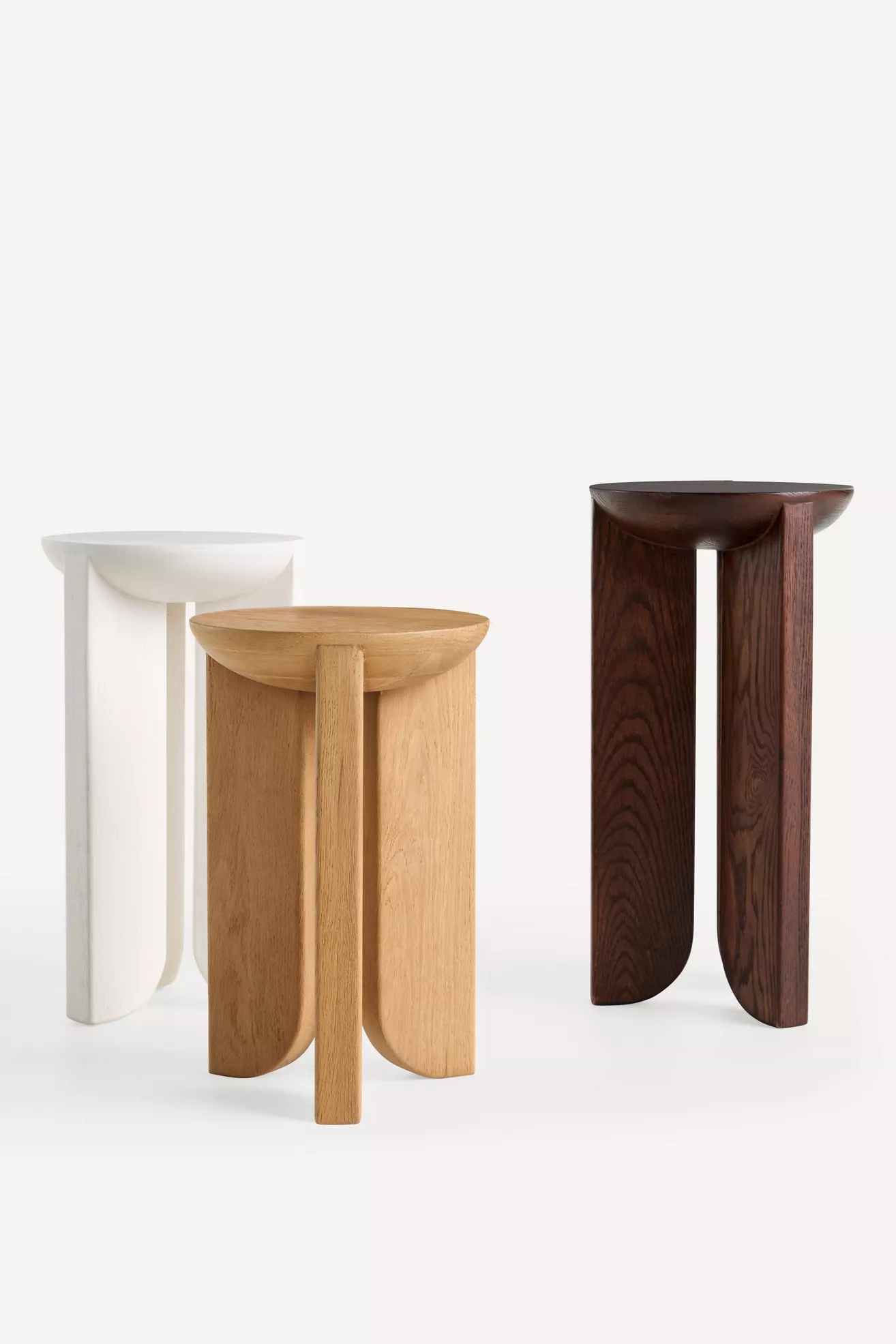 Hemi Solid Oak Wood Side Table - thumbnail 6