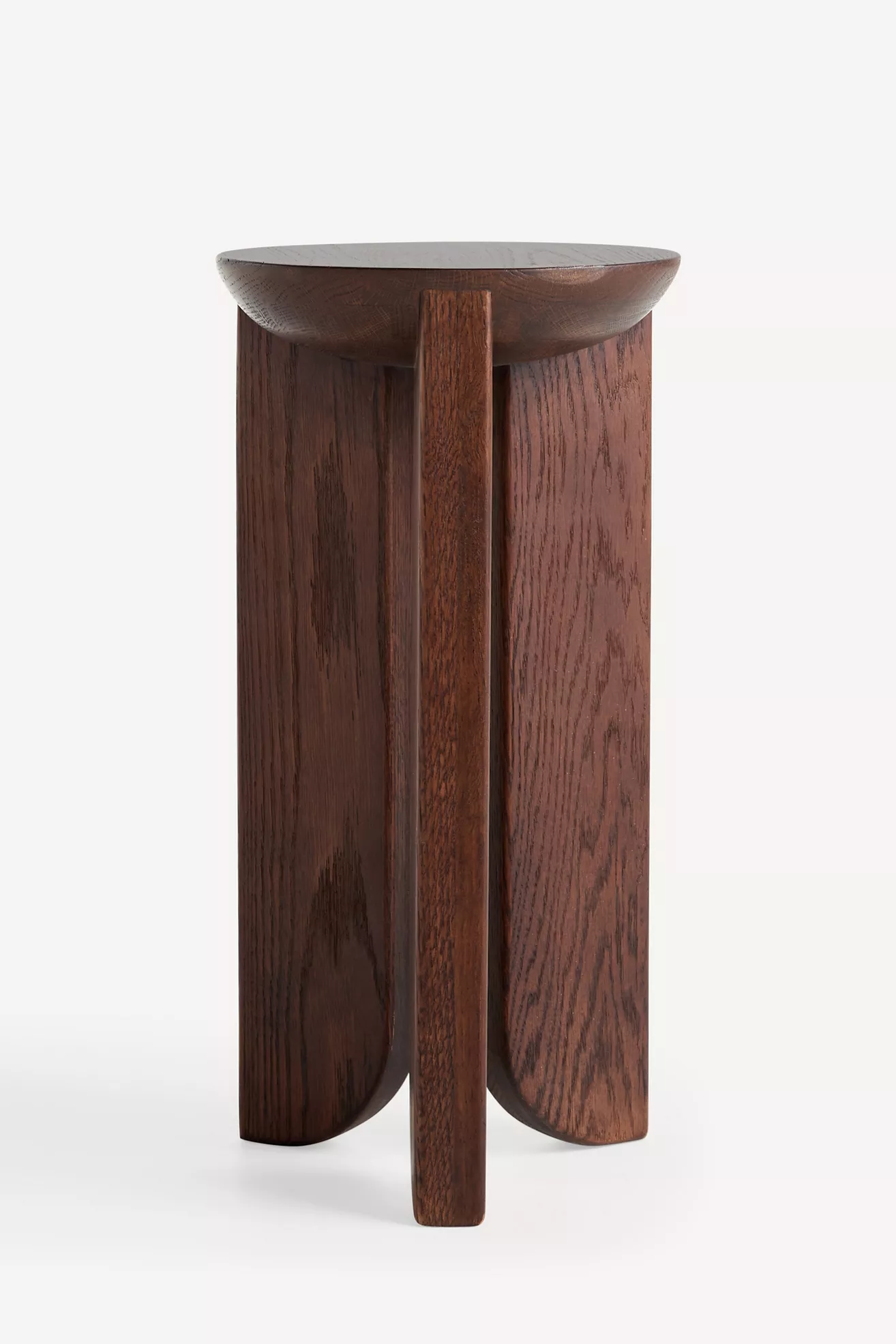 Hemi Solid Oak Wood Side Table - thumbnail 3