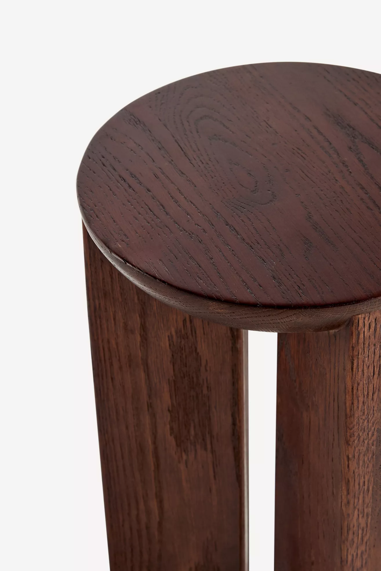 Hemi Solid Oak Wood Side Table - thumbnail 4
