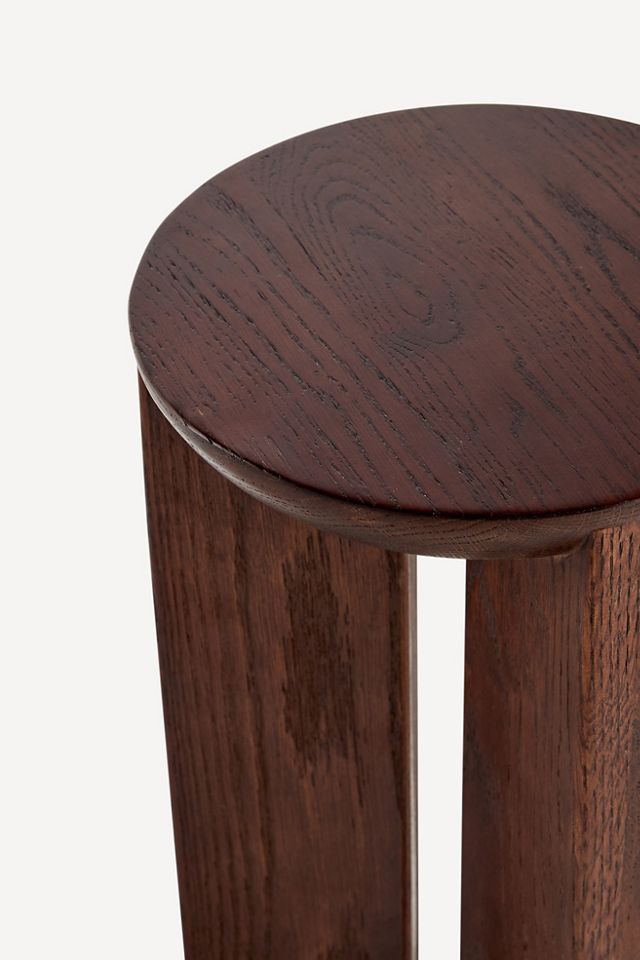 Hemi Solid Oak Wood Side Table #3