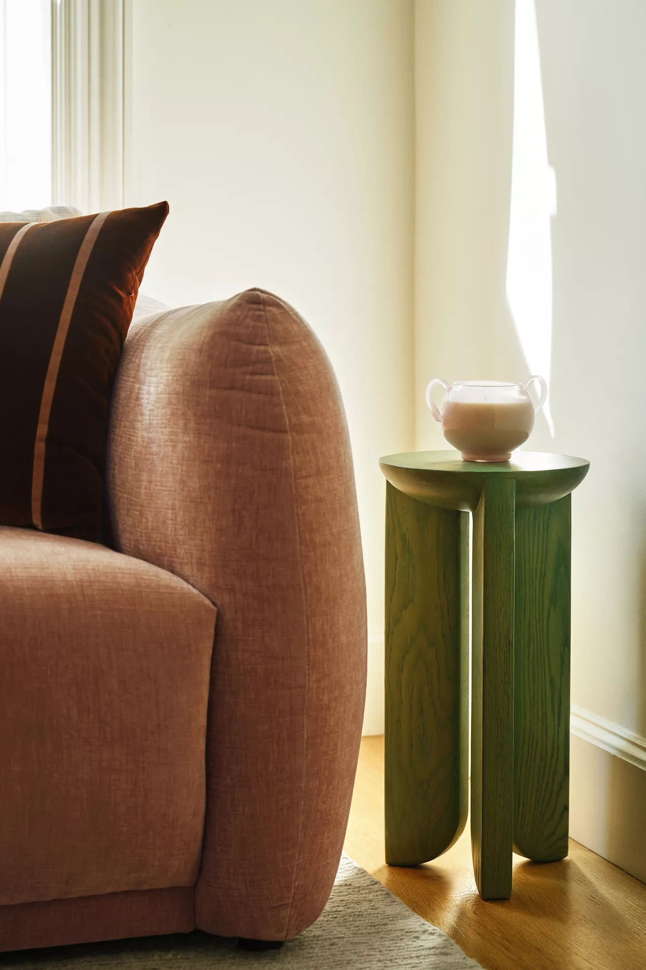 Hemi Solid Oak Wood Side Table - thumbnail 8