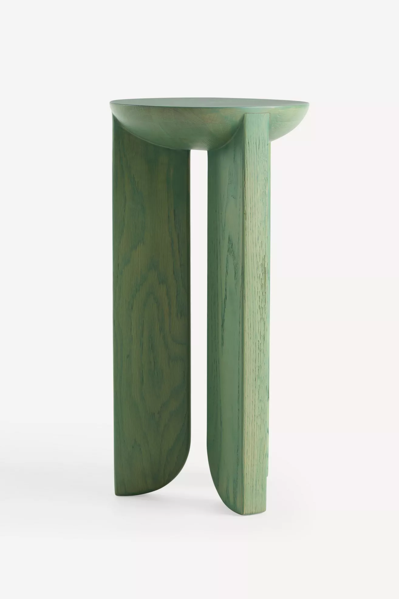 Hemi Solid Oak Wood Side Table - thumbnail 10