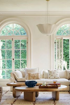 Layne 42" Square Oak Wood Coffee Table