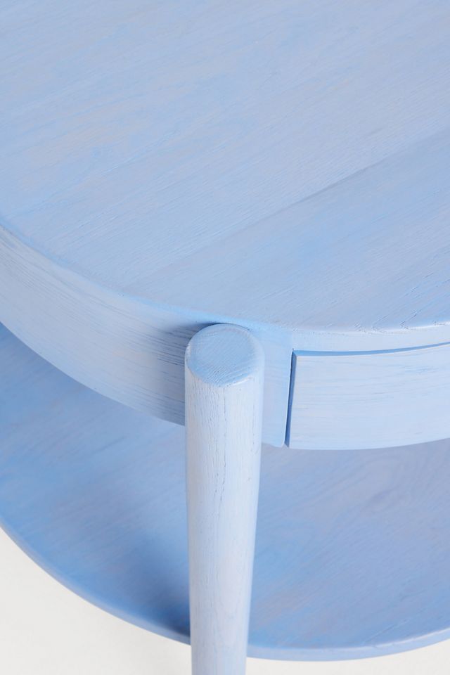Roma Oak Round Side Table #3