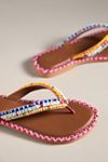 De Siena Beaded Thong Sandals