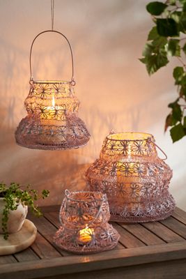 Floral Wire Lantern