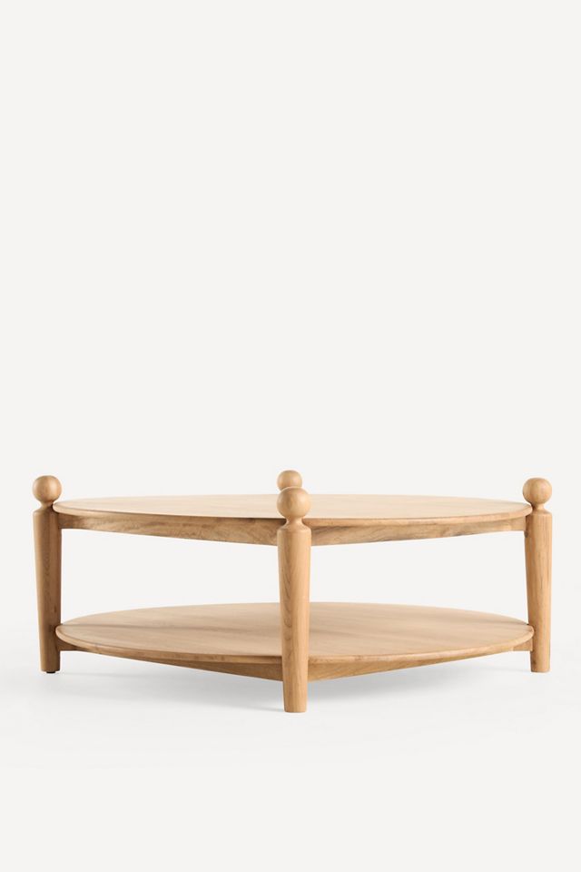 Roma Oak Round Coffee Table #1