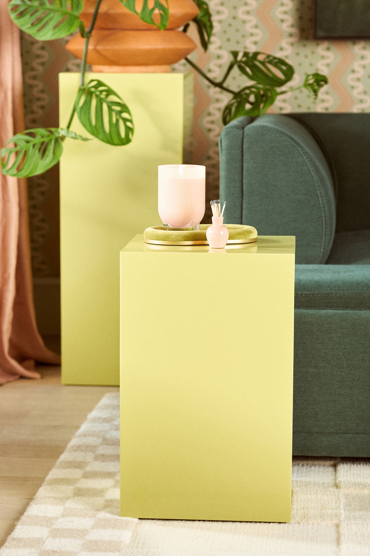 Kaia Plinth Block Side Table