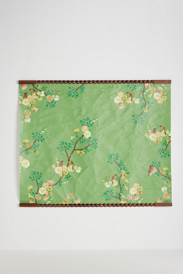 Nathalie Lete Green Floral Paper Tapestry In Green