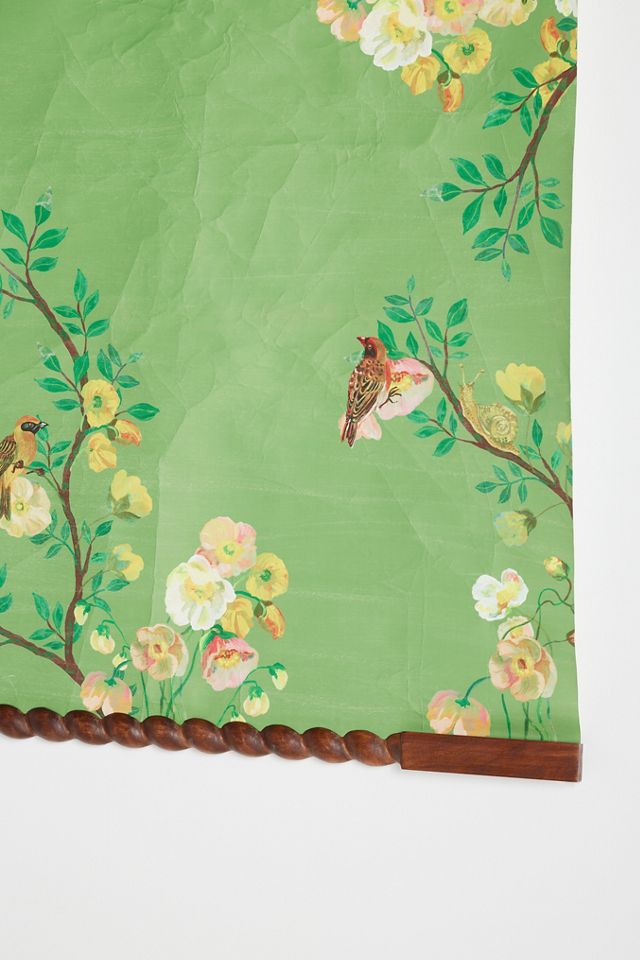 Nathalie Lete Green Floral Paper Tapestry #1